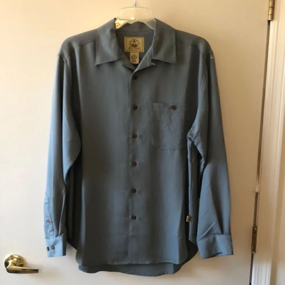 Joe Marlin Original Outfitters Long Sleeve Shirt Size M NWT Heathered Jade